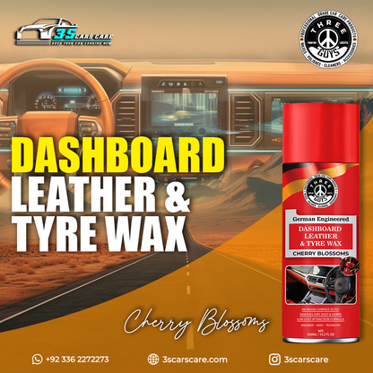 Cherry Blossoms - Dashboard Leather & Tyre Wax | THREE GUYS (German Engineered)