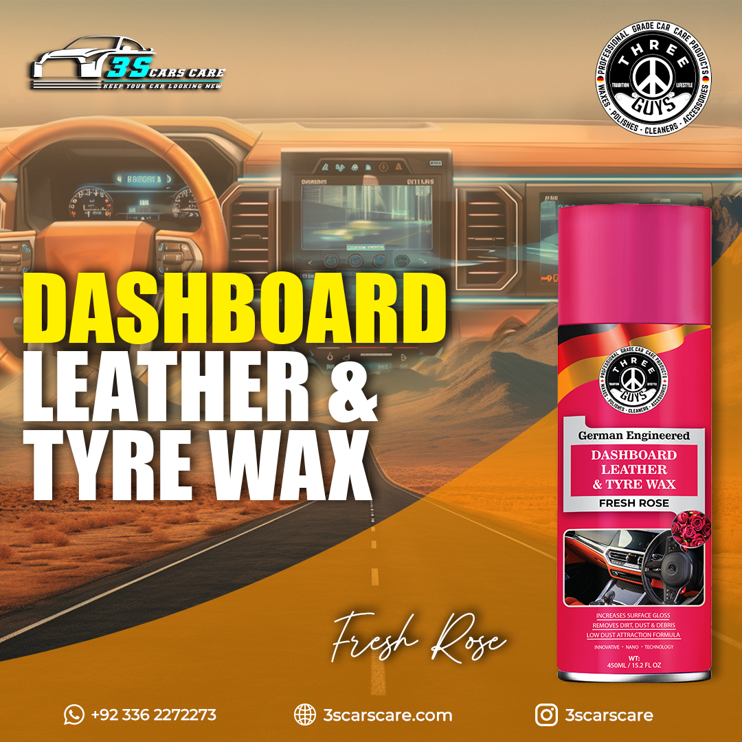 Fresh Rose - Dashboard Leather & Tyre Wax THREE GUYS