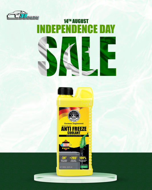 Antifreeze Coolant Green -Premium Grade | IAT Formula | THREE GUYS - German Engineered