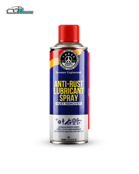 Anti-Rust Lubricant Spray - 450ml | Penetrating Oil, Rust Remover & Multi-Purpose De-Rust Spray | THREE GUYS - German Engineered