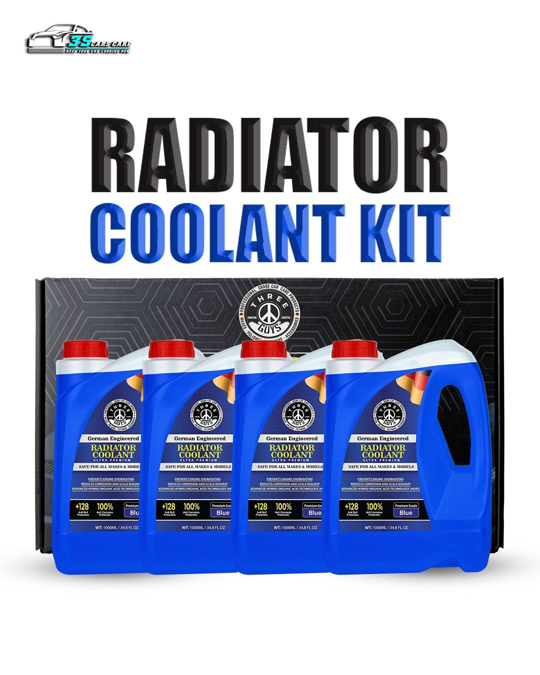 THREE GUYS Radiator Coolant Kit – Ultra Premium Grade