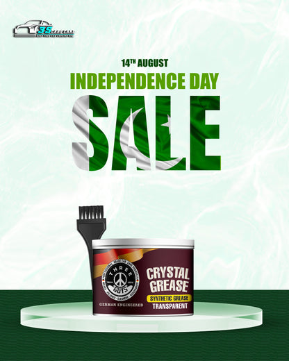 Crystal Grease – Transparent Synthetic Grade | THREE GUYS - German Engineered 100g