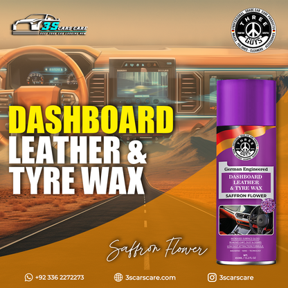 Saffron Flower - Dashboard Leather & Tyre Wax | THREE GUYS