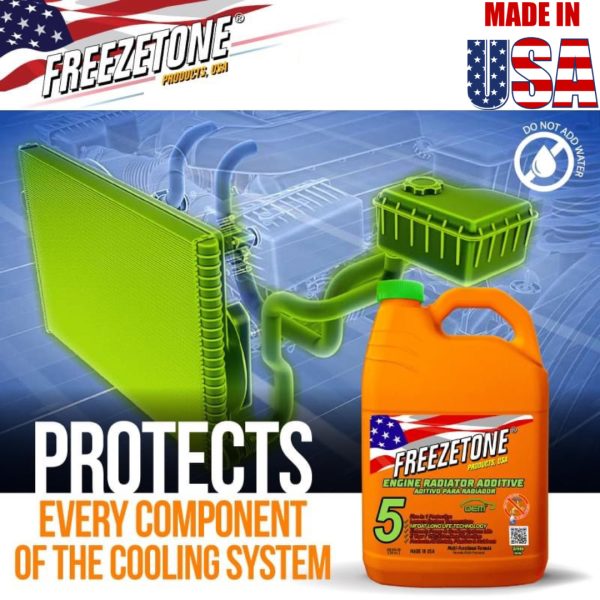 Anti-freeze Coolant - GREEN - 3.79Ltr. - FREEZETONE (U.S.A.)