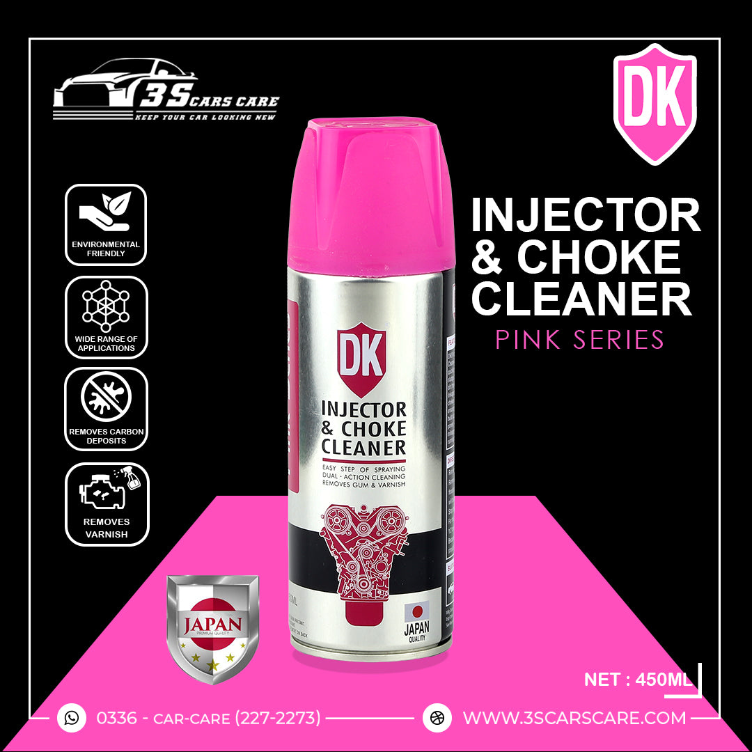 Injector, Carburettor, Choke & Parts Cleaner - 450ml - PINK SERIES - DK