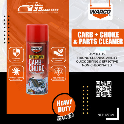 Carb + Choke Parts Cleaner - 450ml - WARCO