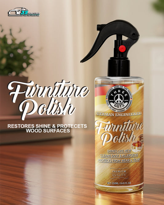 Furniture Polish – Wood Cleaner & Shine Protector | THREE GUYS - German Engineered