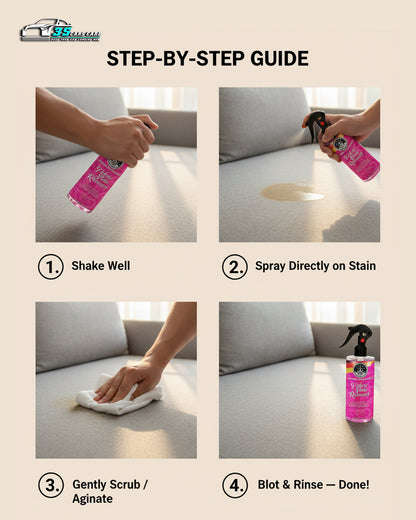 Fabric Stain Remover – Fast-Acting Cleaner for Carpets & Upholstery | THREE GUYS - German Engineered
