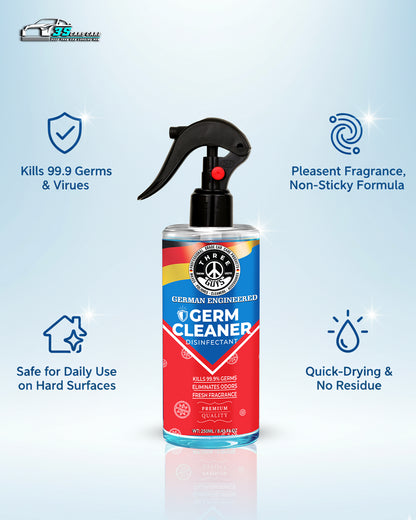 Germ Cleaner Disinfectant – Odor Eliminator & Surface Sanitizer | THREE GUYS - German Engineered