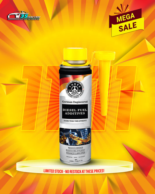 Diesel Fuel Additive | Injector Cleaner & Lubricant | Boosts Fuel Efficiency & Reduces Emissions – 320ml  – THREE GUYS – German Engineered