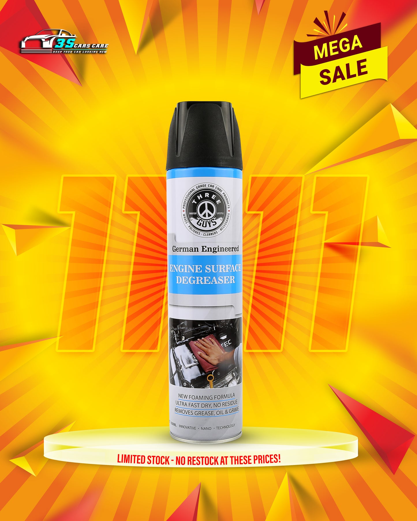 ENGINE SURFACE DEGREASER - 650ml – THREE GUYS