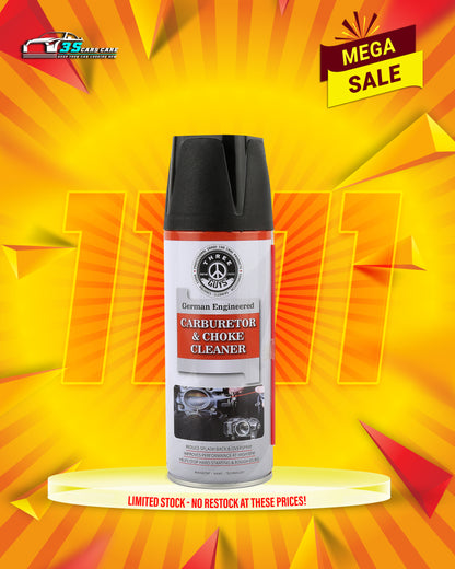 Carburetor & Choke Cleaner | Powerful Engine Cleaning Spray | THREE GUYS - German Engineered