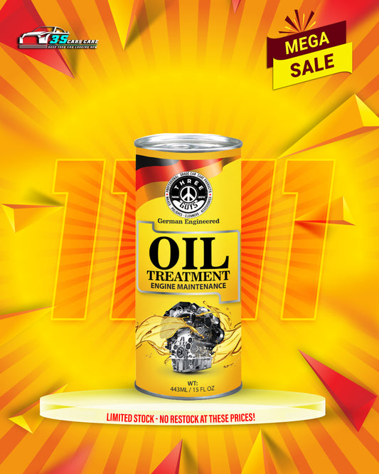 Oil Treatment - Engine Maintenance - 443ml | THREE GUYS - German Engineered