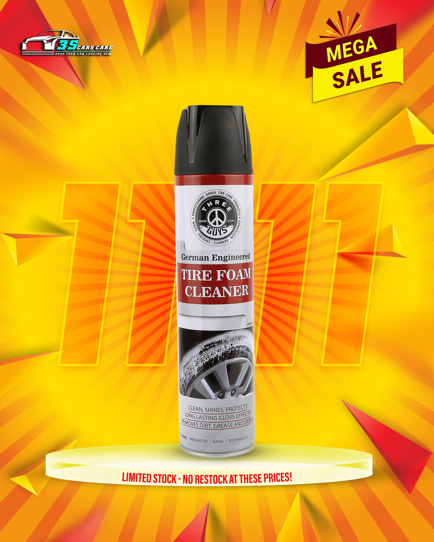 Tire Foam Cleaner – THREE GUYS