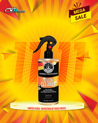 Oven Cleaner – Heavy-Duty Grease & Spill Remover | THREE GUYS - German Engineered