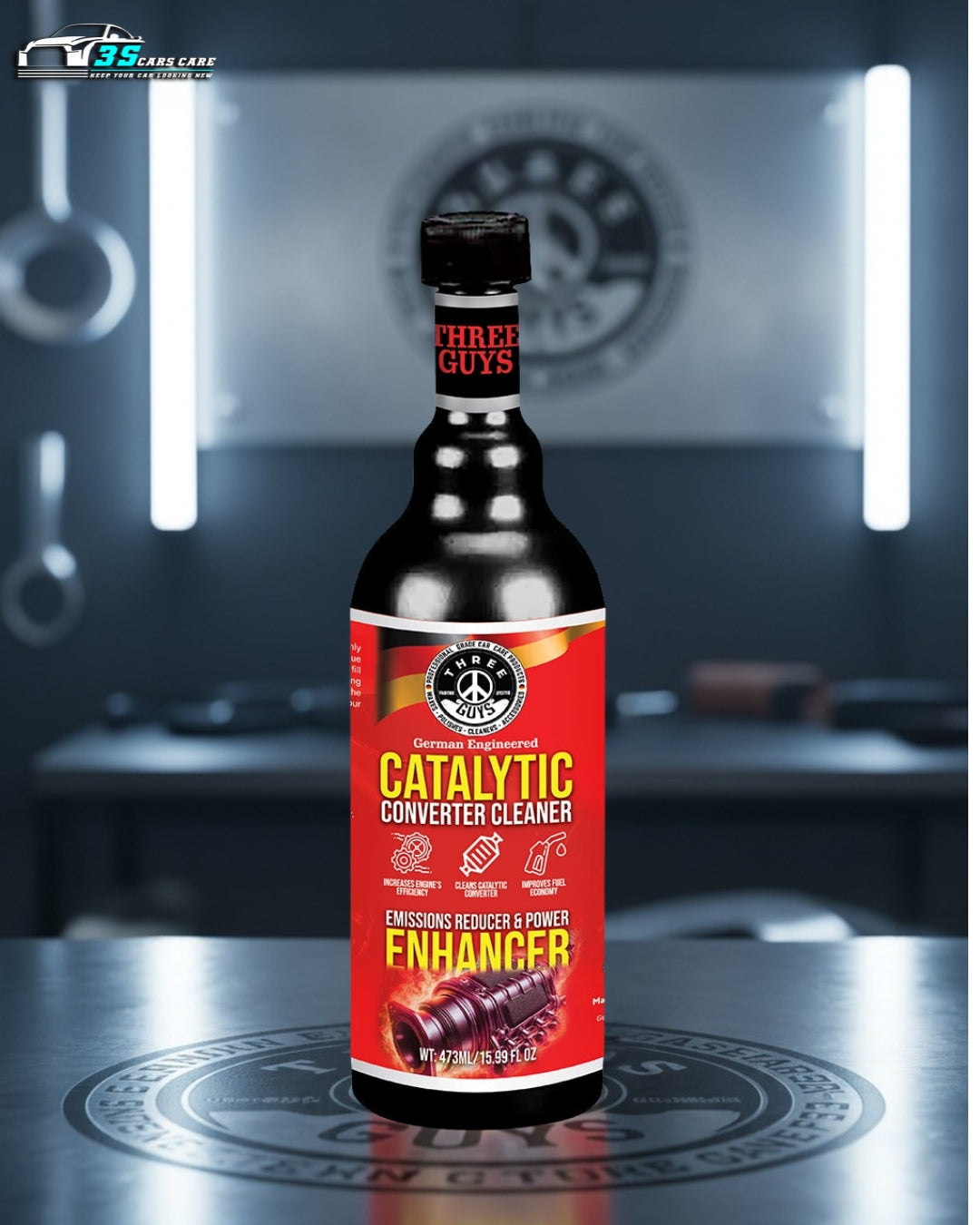 Catalytic Converter Cleaner – 473ml – THREE GUYS - German Engineered