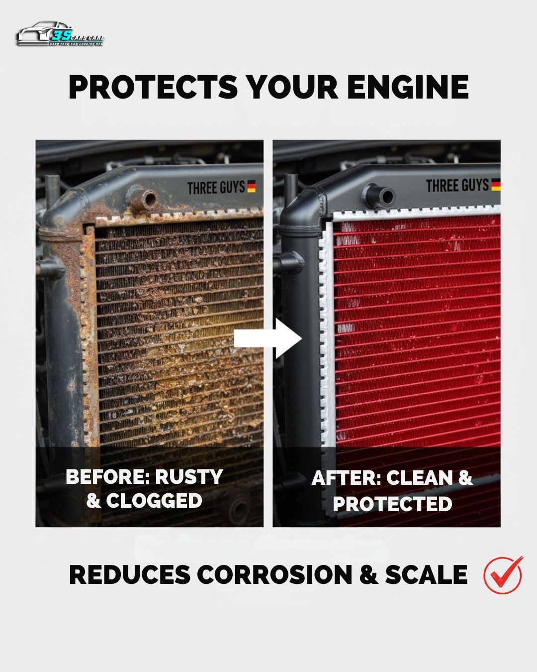 Radiator Coolant Red – Premium Grade | (OAT) Technology | THREE GUYS - German Engineered