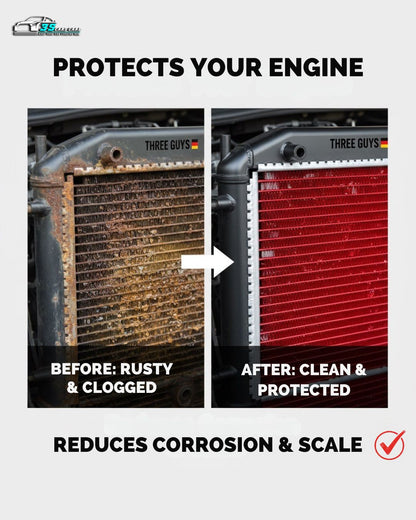 Radiator Coolant Red – Premium Grade | (OAT) Technology | THREE GUYS - German Engineered