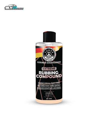 Extreme Rubbing Compound – Scratch & Swirl Remover | THREE GUYS | German Engineered (250g)