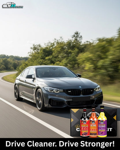 Fuel Efficiency Kit – Octane Booster, Fuel Injector Cleaner & Catalytic Converter Cleaner (473ml x 3) | THREE GUYS