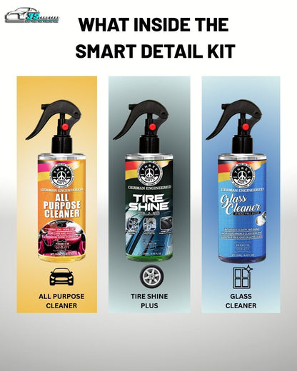Smart Detail Kit | Everyday Car Cleaning Kit by THREE GUYS