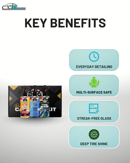 Smart Detail Kit | Everyday Car Cleaning Kit by THREE GUYS