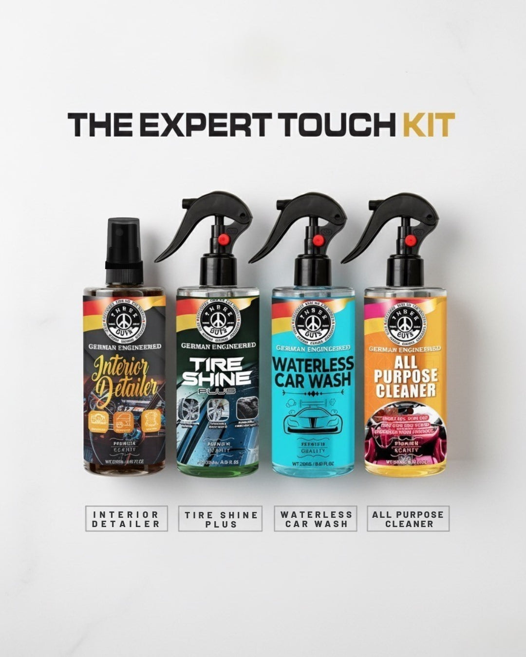 The Expert Touch Kit | Premium Car Detailing Kit by THREE GUYS