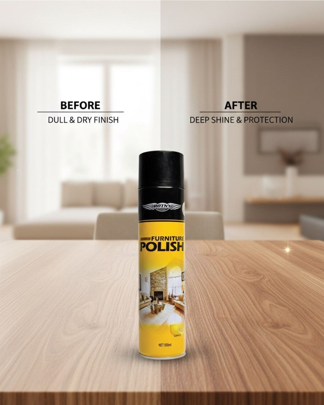 Furniture Polish | Wood Cleaner & Protector Spray (550ml) - BOTNY