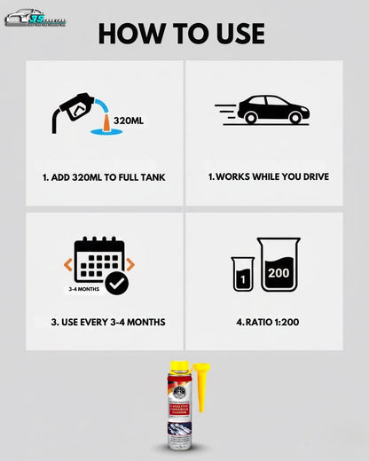 Catalytic Converter Cleaner - 320ml | THREE GUYS (German Engineered)