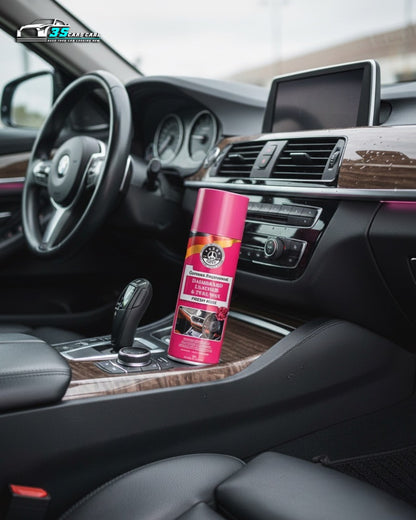 THREE GUYS Dashboard Leather & Tyre Wax (450ml) – Fresh Rose Fragrance | UV Protection & Dust Repellent | German Engineered