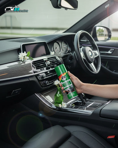 THREE GUYS Dashboard Leather & Tyre Wax (450ml) – Sweet Jasmine Fragrance | UV Protection & Dust Repellent | German Engineered