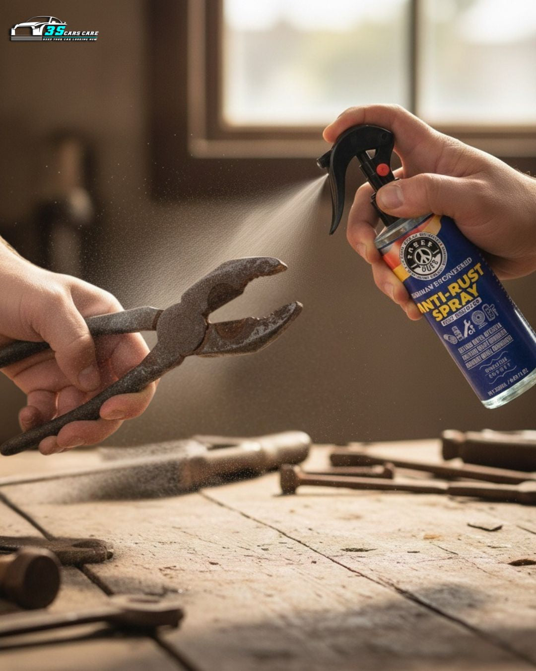 Anti-Rust Spray | Rust Remover & Corrosion Protector (Premium Quality) | THREE GUYS | German Engineered (250ml)