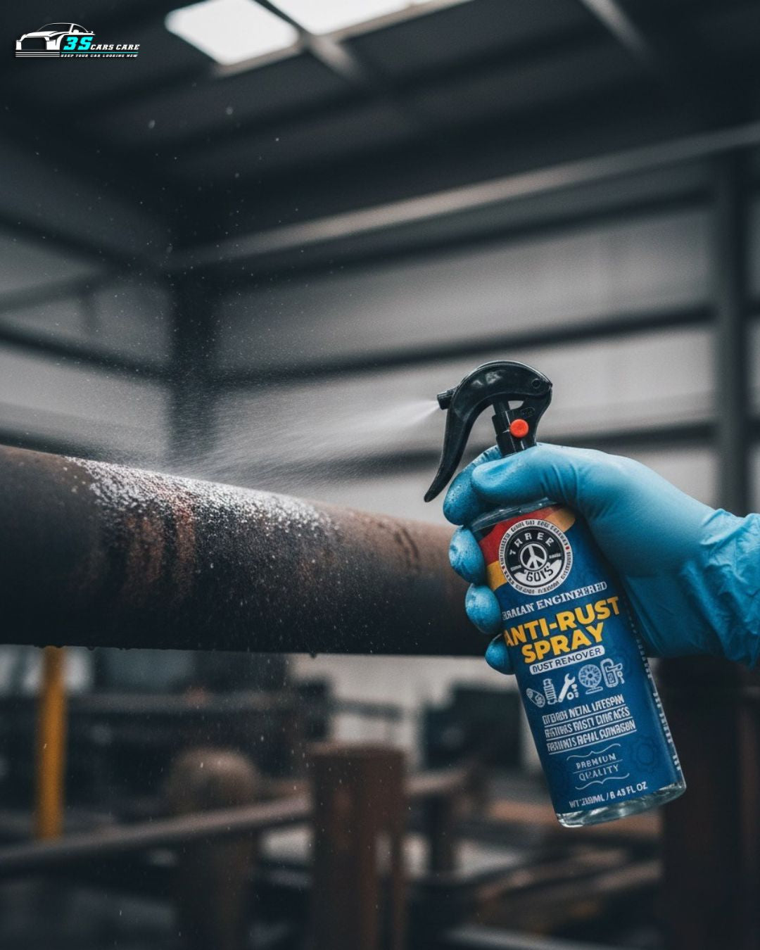 Anti-Rust Spray | Rust Remover & Corrosion Protector (Premium Quality) | THREE GUYS | German Engineered (250ml)
