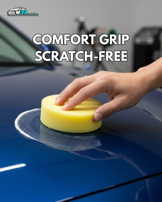 Premium Foam Car Wax Applicator Pad – Soft, Scratch-Free Polishing Sponge for Wax, Polish & Car Detailing