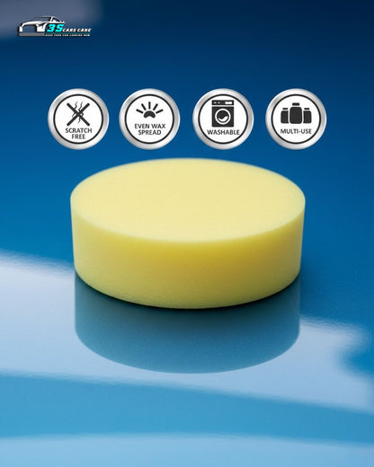Premium Foam Car Wax Applicator Pad – Soft, Scratch-Free Polishing Sponge for Wax, Polish & Car Detailing