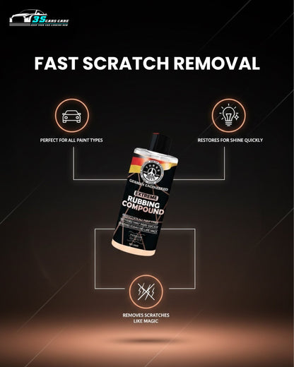 Extreme Rubbing Compound – Scratch & Swirl Remover | THREE GUYS | German Engineered (250g)