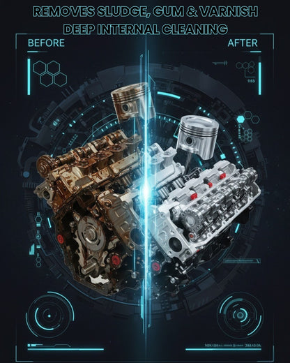 5-Min Motor Flush 443ML – Engine Flush Cleaner for Oil Change & Sludge Removal | THREE GUYS - German Engineered