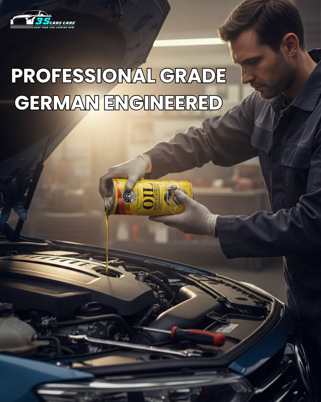 Oil Treatment - Engine Maintenance - 443ml | THREE GUYS - German Engineered