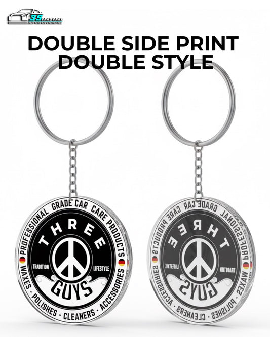 Premium Logo Key Chain | Car Keychain Accessory | THREE GUYS