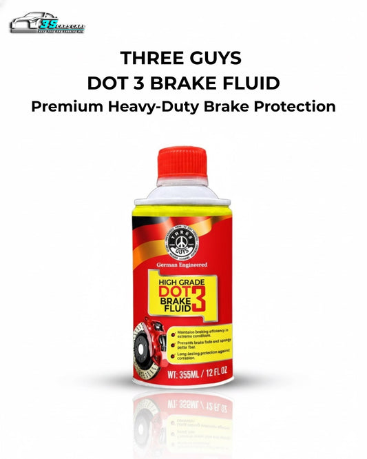 High Grade Brake Fluid DOT 3 | Heavy-Duty, Non-Petroleum Based – THREE GUYS - German Engineered