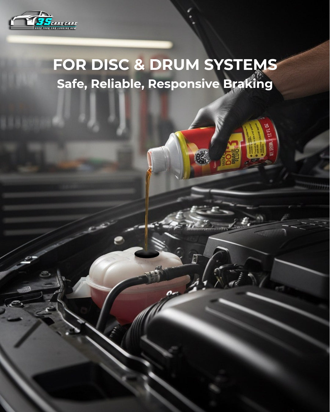 High Grade Brake Fluid DOT 3 | Heavy-Duty, Non-Petroleum Based – THREE GUYS - German Engineered