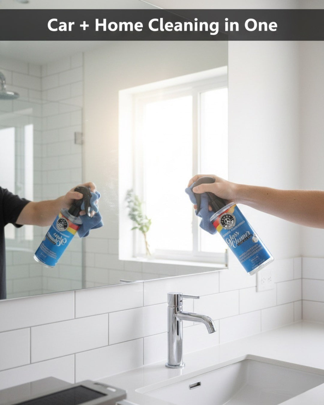 Glass Cleaner Spray – Streak-Free Shine for Car & Home – 250ml | THREE GUYS - German Engineered