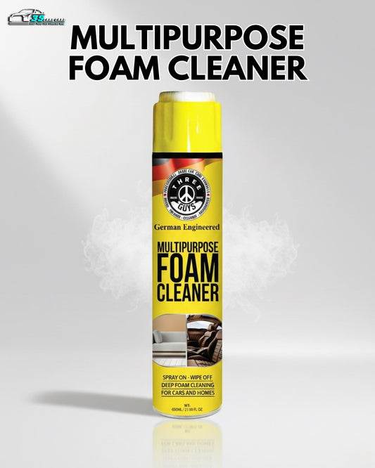 Multipurpose Foam Cleaner 650ml – Car and Home Deep-Clean Spray | THREE GUYS