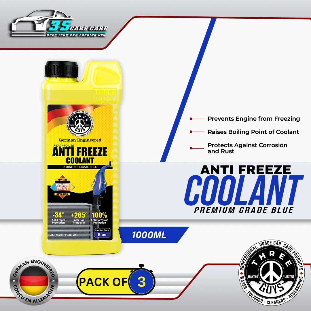 Anti Freeze Coolant - Grade Blue - THREE GUYS (German Engineered)