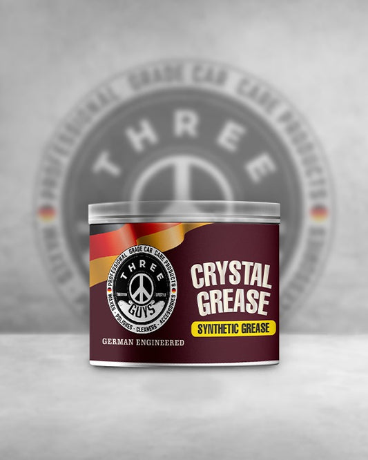 Crystal Grease - Synthetic Transparent Grade - THREE GUYS (German Engineered) Anti-Rust, Noise Reduction, High-Performance Lubrication for Automotive & Industrial Use (NLGI Grade-2)