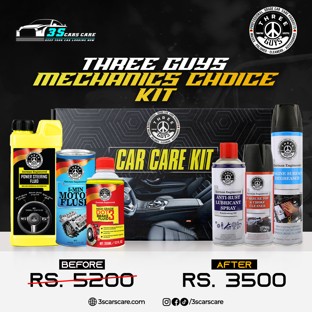 THREE GUYS Mechanics Choice Kit – Professional Car Care Made Easy!