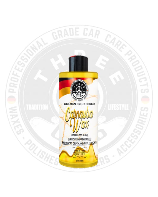 Carnauba Wax – Deep Gloss – Mirror Shine – Long-Lasting Protection | THREE GUYS – German Engineered – 250g