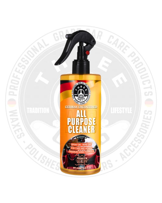 All Purpose Cleaner – APC –
Powerful Cleaning for Car & Home – Spray On, Wipe Off! | THREE GUYS (German Engineered) – 250ml