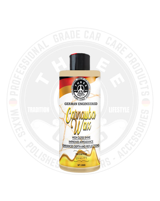 Carnauba Wax – Deep Gloss – Mirror Shine – Long-Lasting Protection | THREE GUYS – German Engineered – 250g