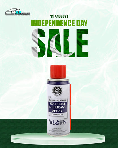 Anti-Rust Lubricant Spray - 200ml | Penetrating Oil, Rust Remover & Multi-Purpose De-Rust Spray | THREE GUYS - German Engineered